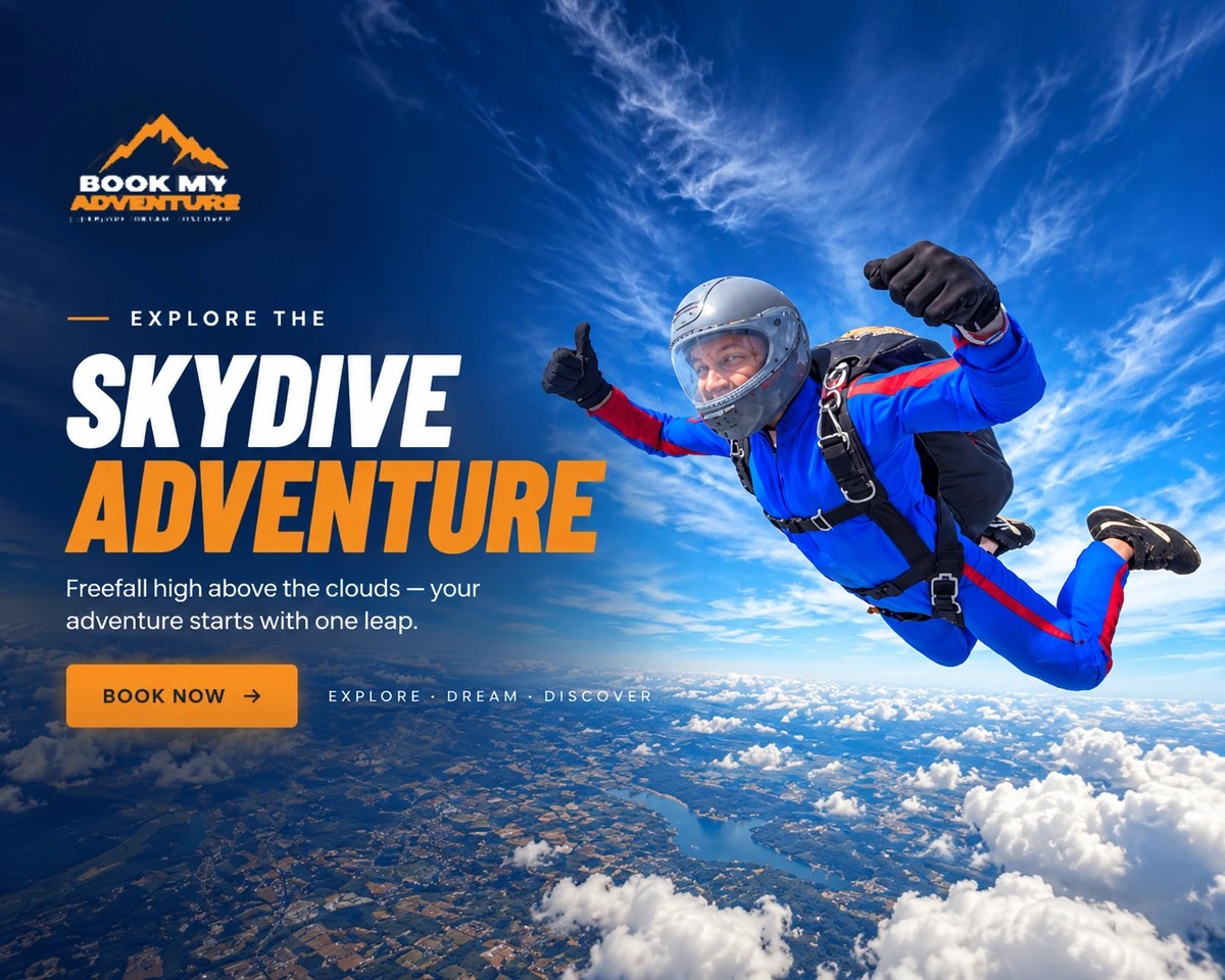 Skydiving Adventures - Book My Adventure